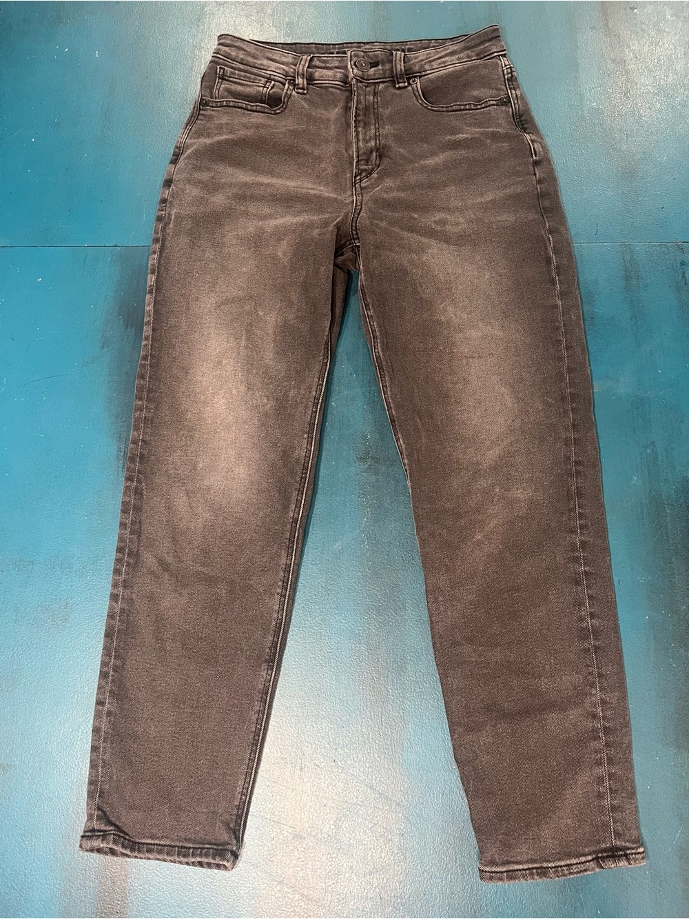 American Eagle Outfitters Men’s Slim Straight Black Washed Jeans